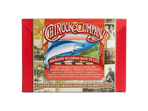 Copper River Smoked Sockeye Salmon 8 oz. Fillet (Most popular for gifting!)